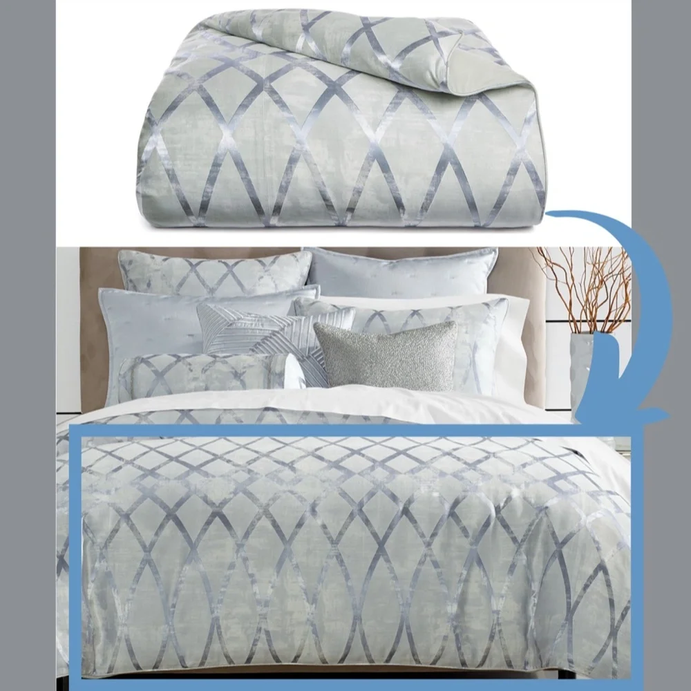 NIB $335 [ Full / Queen ]‎ Duvet Cover for Hotel Collection Dimensional - Picture 13 of 13